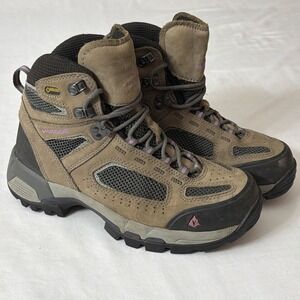 Vasque Breeze 2.0 Mid GTX Hiking Boots Women's 8.5 Brown Violet Goretex Lace Up